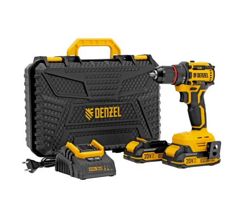 Дрель-шуруповерт аккумуляторная бесщет. CDH-BL-20, Li-Ion, 20 В// Denzel