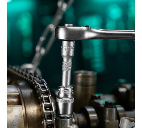 Набор торцевых головок с трещоткой, 1/4, 26 предметов Stels