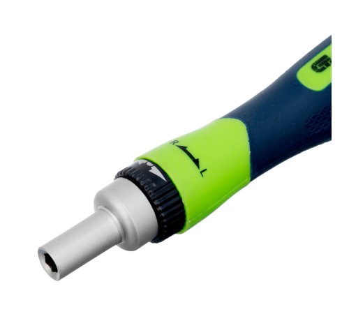 Отвертки реверсивные с набором бит, торцевых головок, 61 предмет, CrV Сибртех