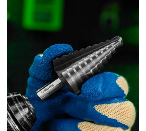 Сверло ступенчатое по металлу, 9-12-15-18-21-24-27-30-33-36 мм, 4241 Сибртех