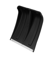 Лопата для уборки снега пластиковая, оцинкованная планка, 350х350 мм, без черенка, Сибртех