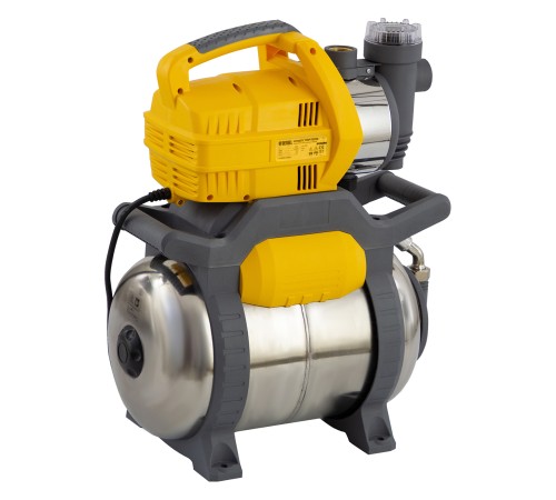 Насосная станция PSХ950X, Х-Pro, 950 Вт, 3300 л/ч, ресивер 24 л, подъем 38 м, нержавейка Denzel