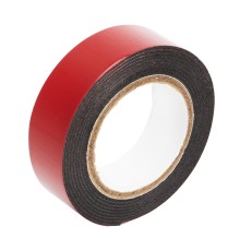 Лента клейкая на вспененной основе, двусторонняя, черная, 19 мм х 1.5 м Matrix