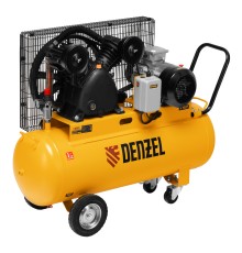 Компрессор воздушный рем. привод BCV 4000-T/100, 4,0 кВт, 100 литров, 690 л/мин Denzel