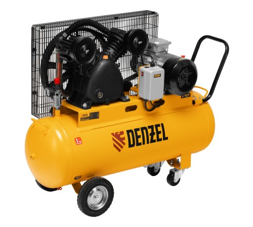 Компрессор воздушный рем. привод BCV 4000-T/100, 4,0 кВт, 100 литров, 690 л/мин Denzel Компрессор воздушный рем. привод BCV 4000-T/100, 4,0 кВт, 100 литров, 690 л/мин Denzel