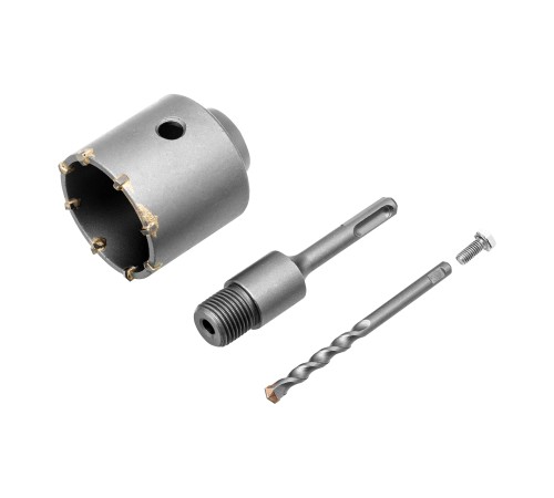 Коронка по бетону в сборе, М22 х 65 мм, SDS Plus Сибртех