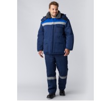 Костюм зимний Труженик-Ультра-2 IMP (тк.Смесовая,210) п/к, т.синий/васильковый
