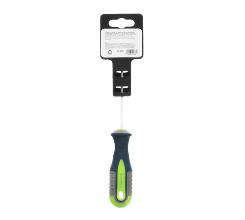 Отвертка, SL3 х 80 мм, CrV, трехкомпонентная рукоятка Сибртех