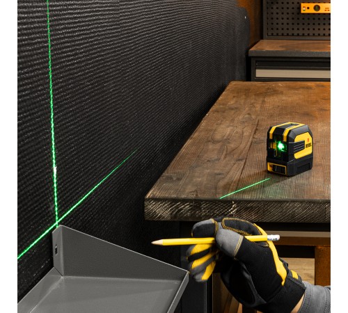 Лазерный уровень LX 03 Green, 30 м, 520 нм, резьба 1/4