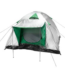 Палатка двухслойная трехместная 210 x 210 x 130 см, Camping Palisad
