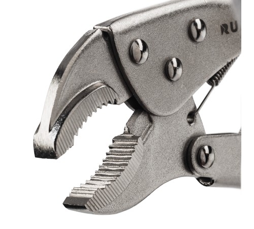RUNTEC RT-PLG10250 Клещи зажимные RUNTEC ручной зажим с фиксатором, полукруглый захват, 250 мм
