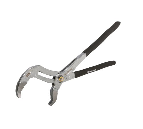 Клещи переставные 400мм, CrV, кнопочный шарнир, зев 90мм, hanskonner