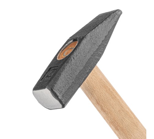 Молоток слесарный 500 г, квадратный боек, деревянная рукоятка Сибртех