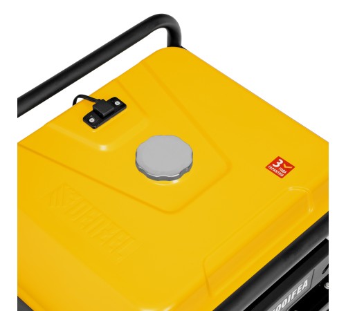 Генератор инверторный GS-7500iFEA, 7,5 кВт, 230 В, открытый корпус, электростартер, ATS DENZEL