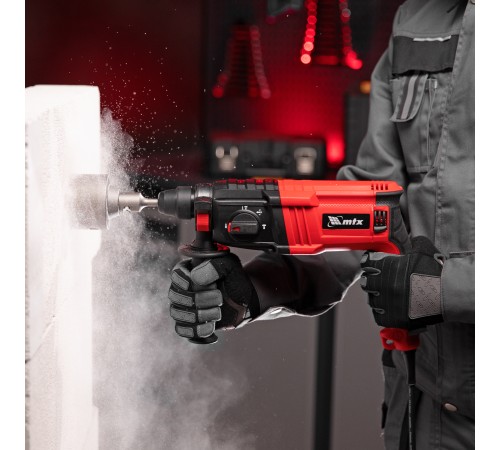 Перфоратор электрический MTX MRH-600-22, SDS-Plus, 600 Вт, 2,2 Дж, 3+1 режима Перфоратор электрический MTX MRH-600-22, SDS-Plus, 600 Вт, 2,2 Дж, 3+1 режима