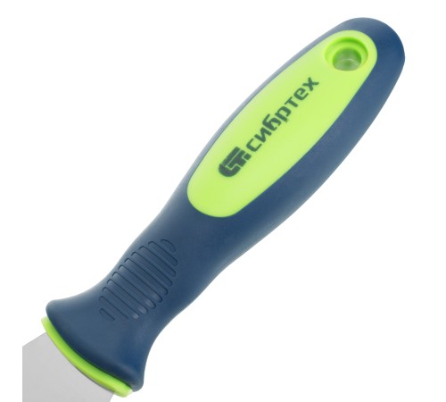 Шпательная лопатка из нержавеющей стали, 60 мм, двухкомпонентная ручка Сибртех