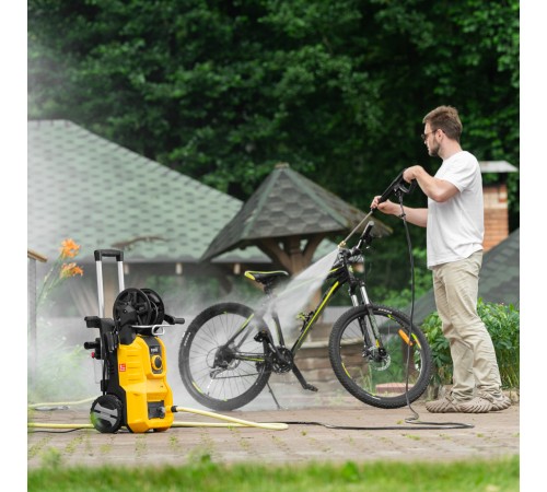 Моечная машина высокого давления R-180iD, 2000 Вт, 180 бар, 420 л/ч, асинх. двиг., бараб.// Denzel