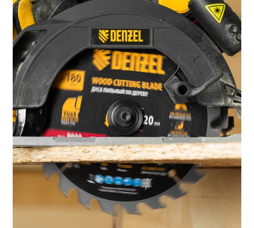 Пильный диск по дереву ф180х 20 мм, 24 зубьев Denzel
