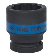 Головка торцевая ударная двенадцатигранная 3/4", 36 мм KING TONY 653036M