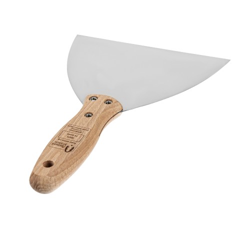 Шпательная лопатка из нержавеющей стали, 150 мм, буковая рукоятка, EFP Matrix Шпательная лопатка из нержавеющей стали, 150 мм, буковая рукоятка, EFP Matrix