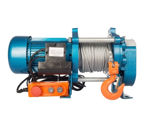 Лебедка TOR ЛЭК-500 E21 (KCD) 500/1000 кг 220 В с канатом 30/15 м BASE