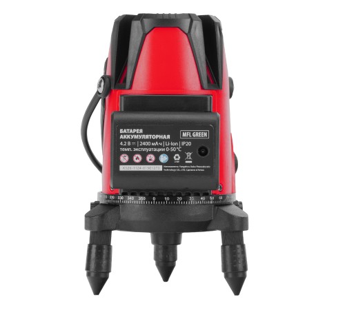 Лазерный уровень MFL GREEN, 30 м, зеленый луч, акк. Li 2400 mAh, сумка, резьба 5/8" MTX