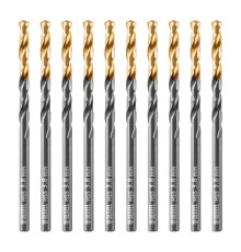 Сверло по металлу, 3,8 мм, HSS-Tin, Golden Tip, 10 шт. Denzel Сверло по металлу, 3,8 мм, HSS-Tin, Golden Tip, 10 шт. Denzel