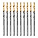 Сверло по металлу, 3,8 мм, HSS-Tin, Golden Tip, 10 шт. Denzel