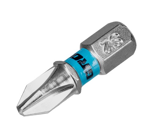 Бита PH2х25мм, сталь S2, шестигр., 2 шт. Gross