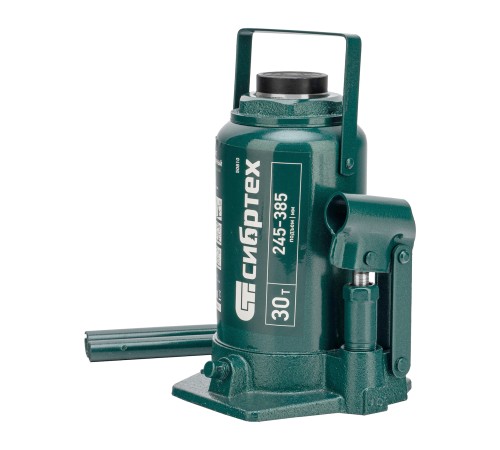 Домкрат гидравлический бутылочный, 30 т, 245-385 мм Сибртех