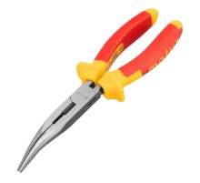 Длинногубцы изогнутые Insulated, 200 мм, двухкомпонентные рукоятки Matrix Professional