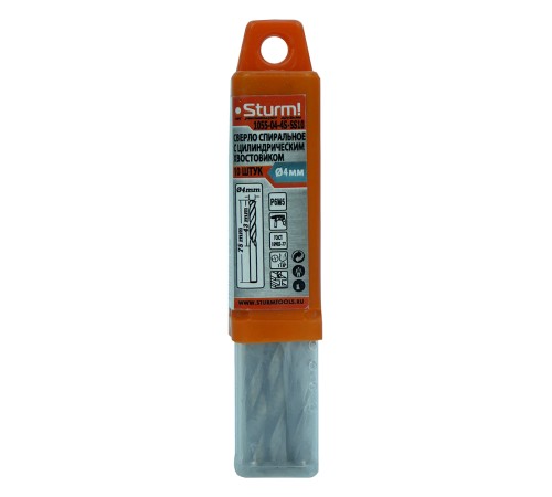 Сверло по металлу Sturm! 1055-04-4S-SS10 Сверло по металлу Sturm! 1055-04-4S-SS10