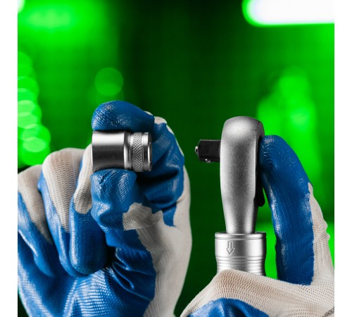 Ключ-трещотка телескопический 3/8", 215-315 мм, 72 зуба, с быстрым сбросом Сибртех