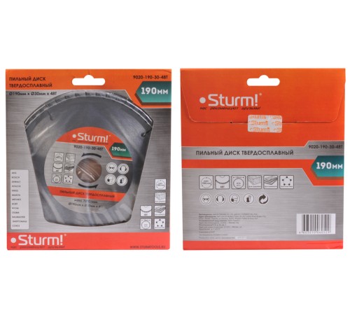 Диск пильный Sturm! 9020-190-30-48T