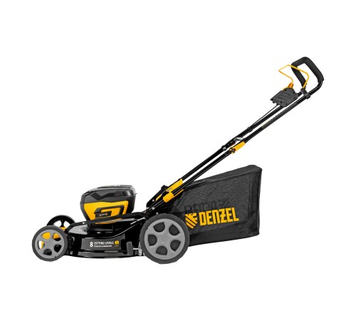 Газонокосилка аккумуляторная бесщет. DLM-460, 460 мм, травосб. 65 л., Li-Ion, 40 В Denzel