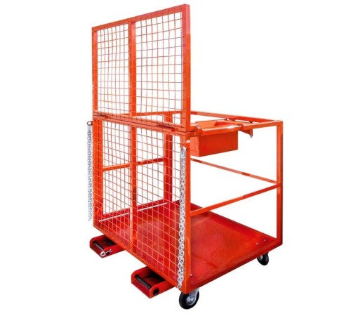 Монтажная платформа универсальная для вилочных погрузчиков 1200х1000х1200 мм