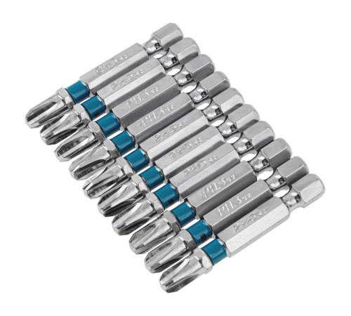 Набор бит РН3 х 50, сталь S2, 10 шт. Gross