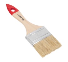 Кисть плоская "Стандарт" 2.5" (63 мм) натуральная щетина, деревянная ручка MTX