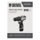 Дрель-шуруповерт аккумуляторная CDQ-12, Li-Ion, 12 В Denzel