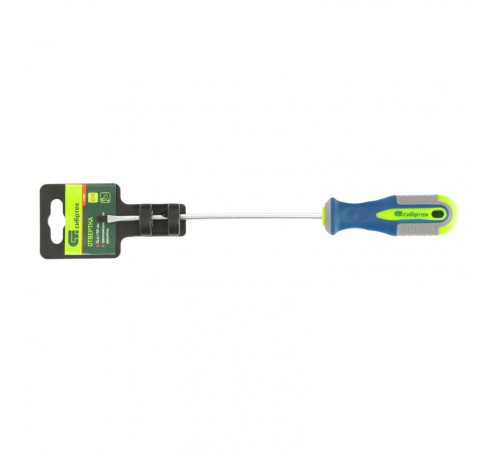 Отвертка, SL4 х 150 мм, CrV, трехкомпонентная рукоятка Сибртех
