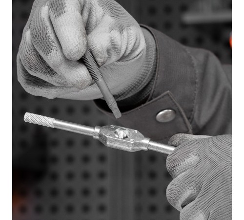 Набор метчиков и плашек М3-М12, плашко-метчикодержатель, 40 предметов, пластиковый бокс Sparta