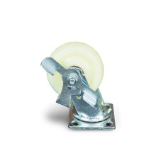 Колесо большегрузное поворотное SCdnb 55 125 мм полипропиленовое с тормозом Колесо большегрузное поворотное SCdnb 55 125 мм полипропиленовое с тормозом