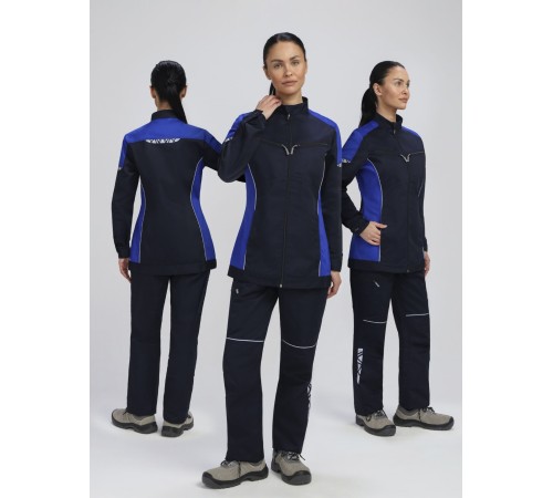 Костюм женский ProfLineSpecialist-2 (тк.Смесовая,240) п/к, т.синий/васильковый