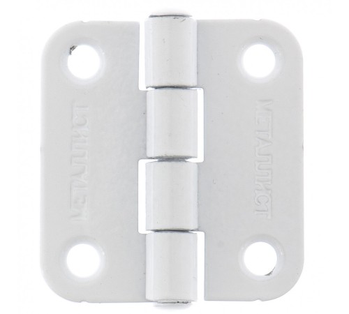 Петля накладная ПН5-40, белая, 4 шт, (Металлист)