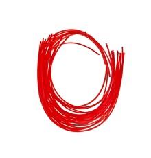 Леска для триммера, d=2.4мм, l=30см, КВАДРАТ, красный, НАРЕЗАННАЯ, 30шт, СОЮЗ (рус)