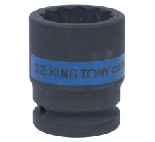 Головка торцевая ударная двенадцатигранная 3/4", 32 мм KING TONY 653032M Головка торцевая ударная двенадцатигранная 3/4", 32 мм KING TONY 653032M
