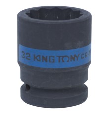 Головка торцевая ударная двенадцатигранная 3/4", 32 мм KING TONY 653032M