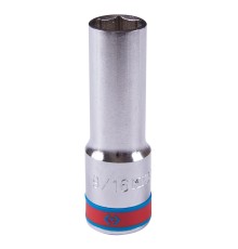 Головка торцевая глубокая шестигранная 1/2", 9/16", дюймовая KING TONY 423518S