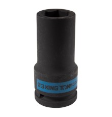 Головка торцевая ударная глубокая шестигранная 3/4", 23 мм KING TONY 643523M