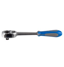 Трещотка 3/8", 200 мм, 32 зубца, флажковая с кнопкой, фиксатор KING TONY 3771-08G